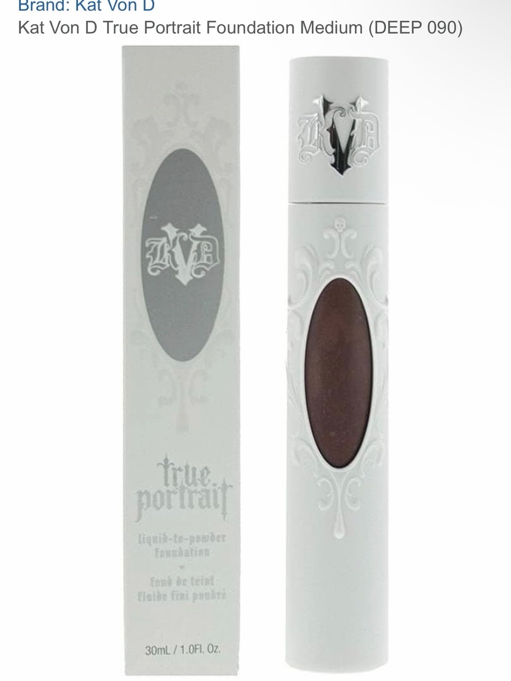 Kat Von D True Portrait Foundation Medium (DEEP 090) NIB